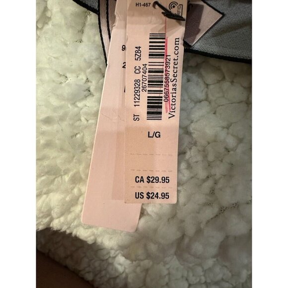 NWT Victoria's Secret Sport Bra Size Large Medium Support Black with white trim - Picture 4 of 11